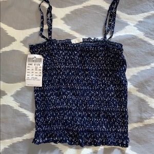 NEW smocked brandy melville tank